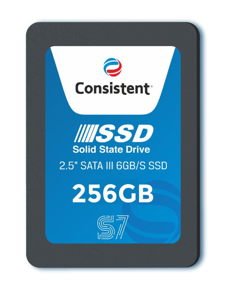 Consistent SSD 256GB 2.5 Inch SATA Internal SSD - Read: 550MB/s & Write: 500MB/s - Solid-State Drive 5 Year Warranty (256, GB)